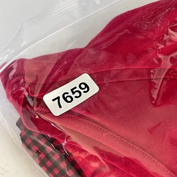 Charter Club NWT 2 Piece PJ Set Shirt & Pants Size XXL Tiny Buffalo Check - Picture 8 of 8